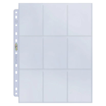 Silver 9-Pocket Pages (11 Hole) Display