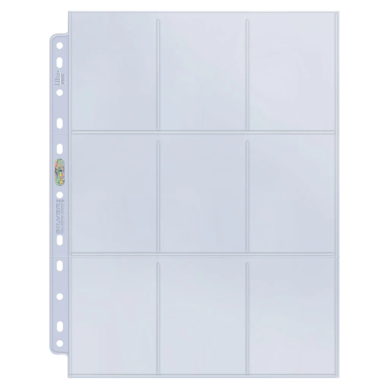 Silver 9-Pocket Pages (11 Hole) Display