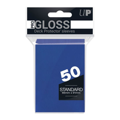 Ultra Pro Deck Protectors - Standard Sleeves - Gloss Blue (50 Sleeves)