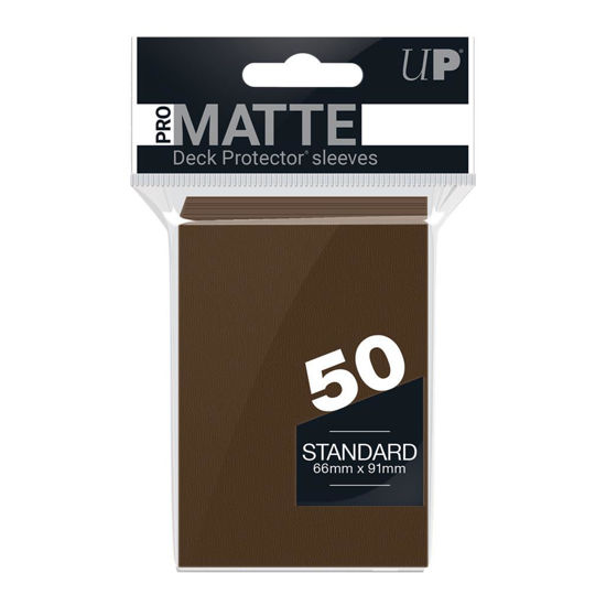 Ultra Pro Deck Protectors - Standard Sleeves - Matte Brown (50 Sleeves)