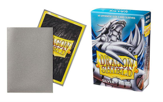 Dragon Shield Small Sleeves - Japanese Matte Sliver (60 Sleeves)