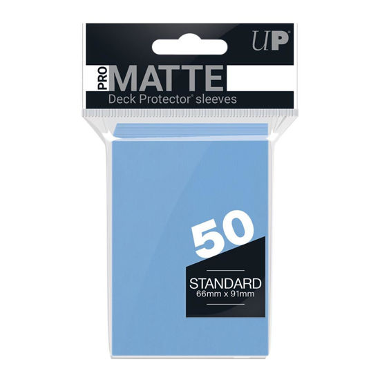 Ultra Pro Deck Protectors - Standard Sleeves - Matte Light Blue (50 Sleeves)