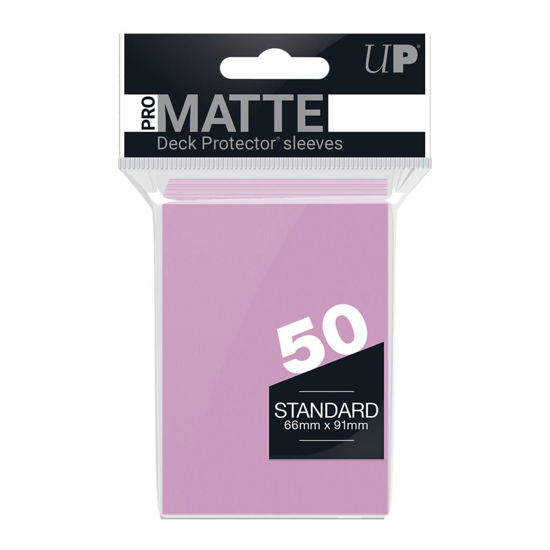 Ultra Pro Deck Protectors - Standard Sleeves - Matte Pink (50 Sleeves)