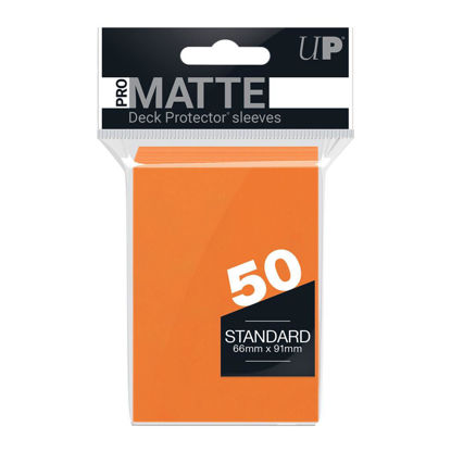 Ultra Pro Deck Protectors - Standard Sleeves - Matte Orange (50 Sleeves)