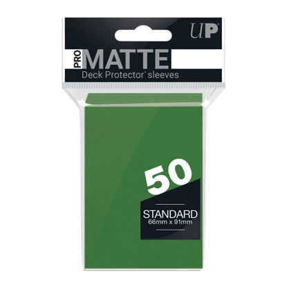 Ultra Pro Deck Protectors - Standard Sleeves - Matte Green (50 Sleeves)