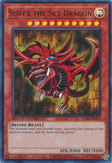 Slifer the Sky Dragon - LC01-EN002 - Ultra Rare Limited Edition