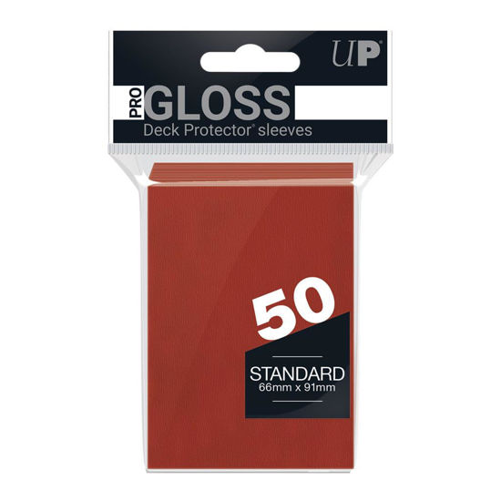 Ultra Pro Deck Protectors - Standard Sleeves - Gloss Red (50 Sleeves)