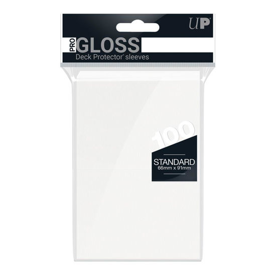 Ultra Pro Deck Protectors - Standard Sleeves - Gloss White (100 Sleeves)