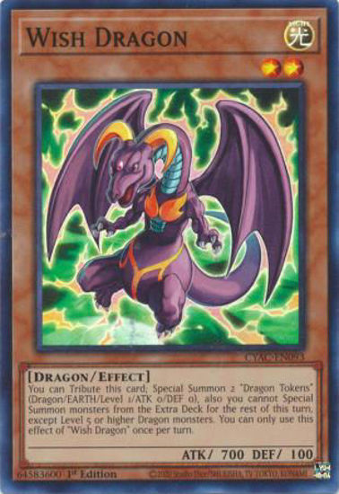 Wish Dragon - CYAC-EN093 - Super Rare 1st Edition
