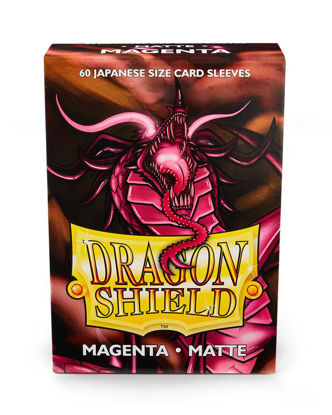 Dragon Shield Small Sleeves - Japanese Matte Magenta (60 Sleeves)