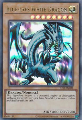 Blue-Eyes White Dragon - LOB-EN001 - Ultra Rare Unlimited