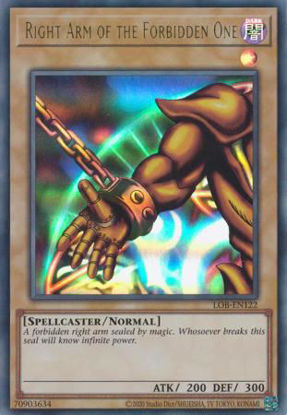 Right Arm of the Forbidden One - LOB-EN122 - Ultra Rare Unlimited