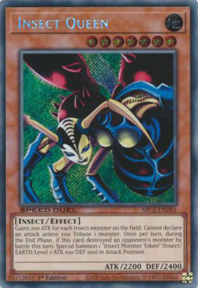 Insect Queen - SBC1-END01 - Secret Rare 1st Edition