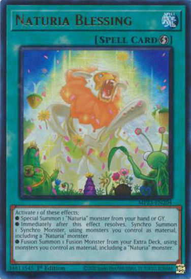 Naturia Blessing - MP23-EN204 - Ultra Rare 1st Edition