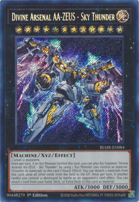 Divine Arsenal AA-ZEUS - Sky Thunder - BLMR-EN084 - Secret Rare 1st Edition