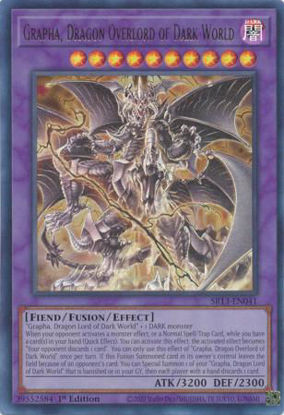 Grapha, Dragon Overlord of Dark World - SR13-EN041 - Ultra Rare 1st Edition