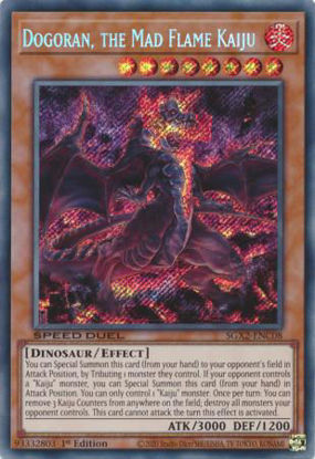 Dogoran, the Mad Flame Kaiju - SGX2-ENC08 - Secret Rare 1st Edition