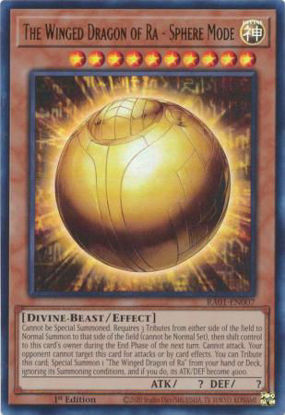 The Winged Dragon of Ra - Sphere Mode - RA01-EN007 - (V.2 - Ultra Rare) 1st Edition