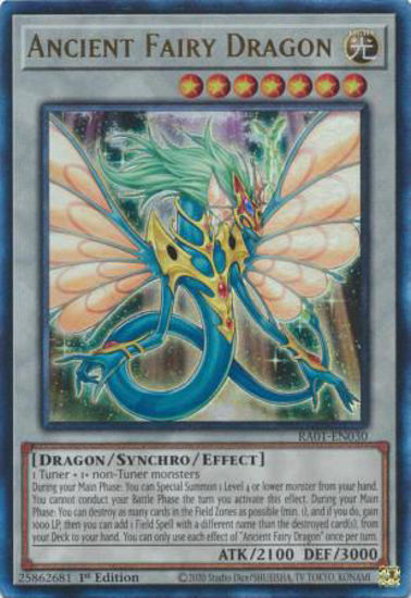 Ancient Fairy Dragon - RA01-EN030 - (V.7 - Ultimate Rare) 1st Edition