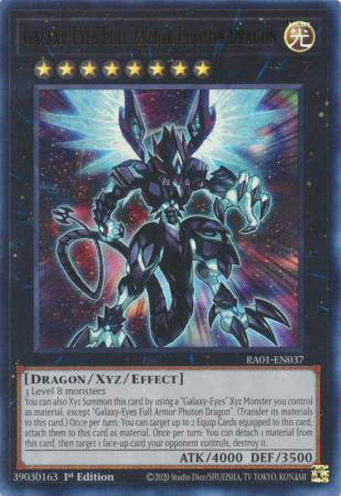 Galaxy-Eyes Full Armor Photon Dragon - RA01-EN037 - (V.2 - Ultra Rare) 1st Edition
