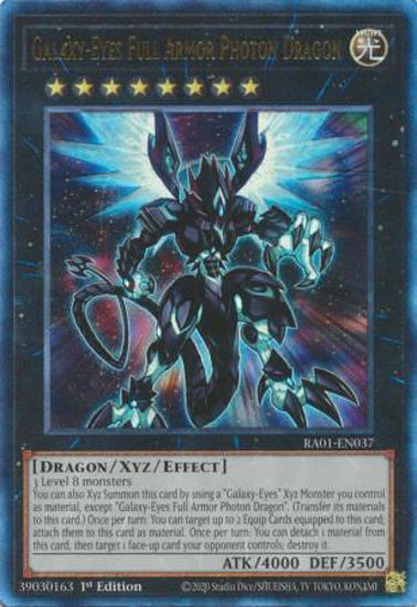 Galaxy-Eyes Full Armor Photon Dragon - RA01-EN037 - (V.7 - Ultimate Rare) 1st Edition