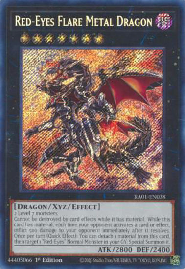 Red-Eyes Flare Metal Dragon - RA01-EN038 - (V.3 - Secret Rare) 1st Edition