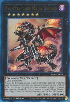 Red-Eyes Flare Metal Dragon - RA01-EN038 - (V.7 - Ultimate Rare) 1st Edition