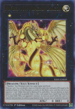 Number 100: Numeron Dragon - RA01-EN039 - (V.2 - Ultra Rare) 1st Edition