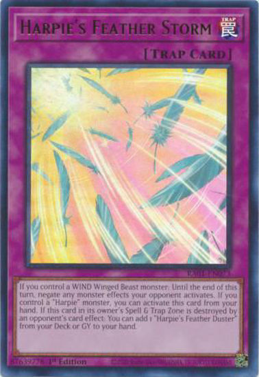 Harpie's Feather Storm - RA01-EN073 - (V.2 - Ultra Rare) 1st Edition