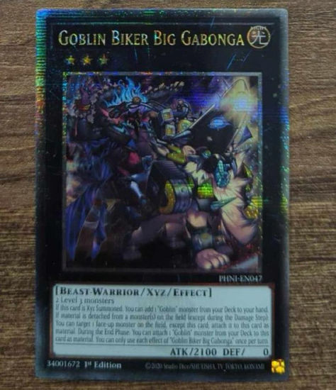 Goblin Biker Big Gabonga - PHNI-EN047 - Quarter Century Secret Rare 1st Edition