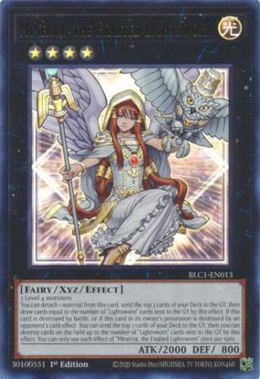 Minerva, the Exalted Lightsworn - BLC1-EN013 - Ultra Rare 1st Edition
