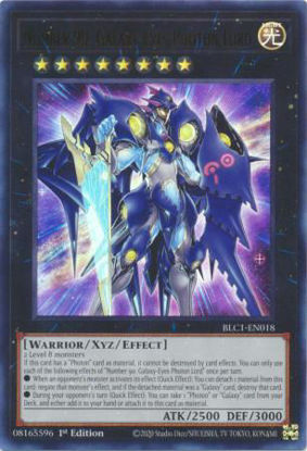 Number 90: Galaxy-Eyes Photon Lord (Silver) - BLC1-EN018 - Ultra Rare 1st Edition