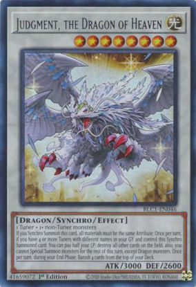 Judgment, the Dragon of Heaven - BLC1-EN046 - Ultra Rare 1st Edition