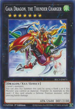 Gaia Dragon, the Thunder Charger - BLC1-EN071 - Common 1st Edition