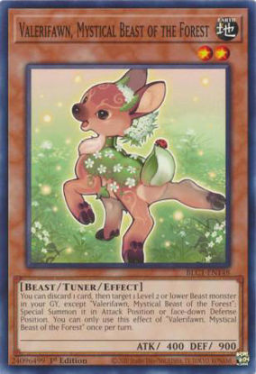 Valerifawn, Mystical Beast of the Forest - BLC1-EN148 - Common 1st Edition
