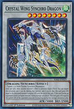 Crystal Wing Synchro Dragon - RA02-EN029 - (V.1 - Super Rare) 1st Edition