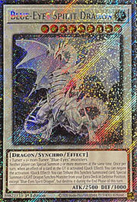Blue-Eyes Spirit Dragon - RA02-EN030 - (V.4 - Platinum Secret Rare) 1st Edition