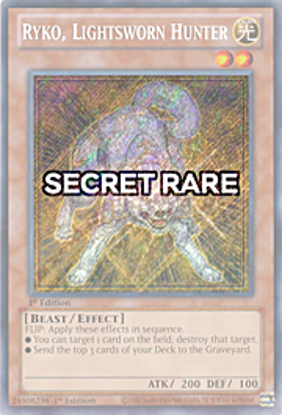 Ryko, Lightsworn Hunter - RA02-EN003 - (V.3 - Secret Rare) 1st Edition