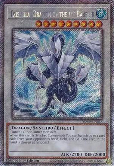 Trishula, Dragon of the Ice Barrier - RA02-EN026 - (V.4 - Platinum Secret Rare) 1st Edition
